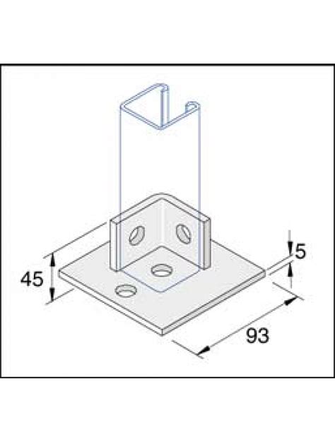 unistrut floor mount brackets